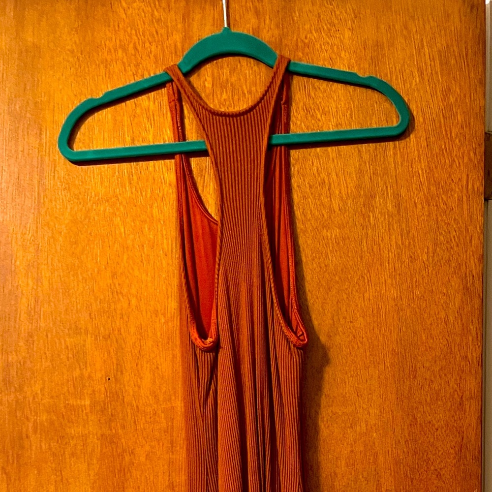 Racerback Ribbed Mini Dress - Picture 2 of 4